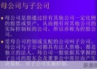 什么是子公司？与母公司有哪些主要区别？