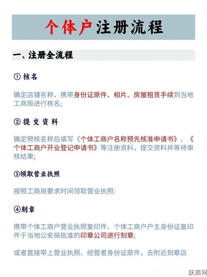 个体户工商注册需要准备哪些材料？流程是怎样的？