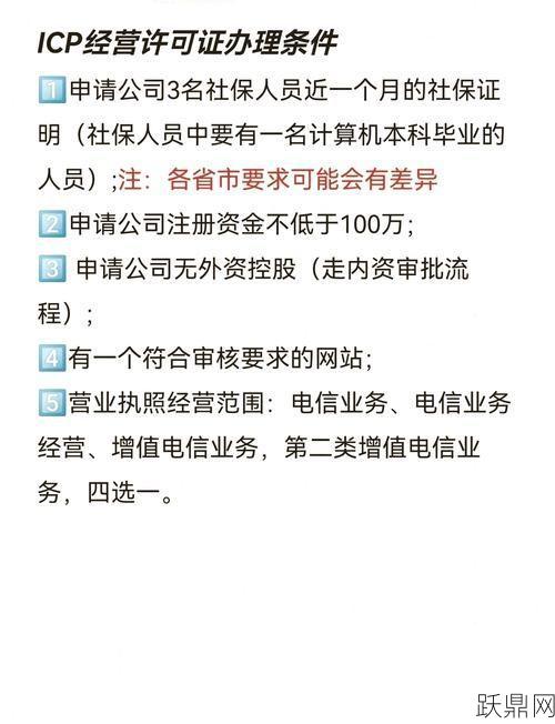 申请ICP许可证有哪些必备条件？流程是怎样的？