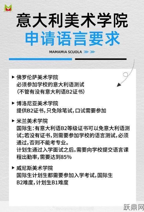 意大利留学申请条件有哪些？语言要求高吗？