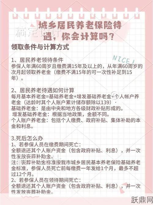 城乡居民养老保险待遇怎么计算？有哪些规定？